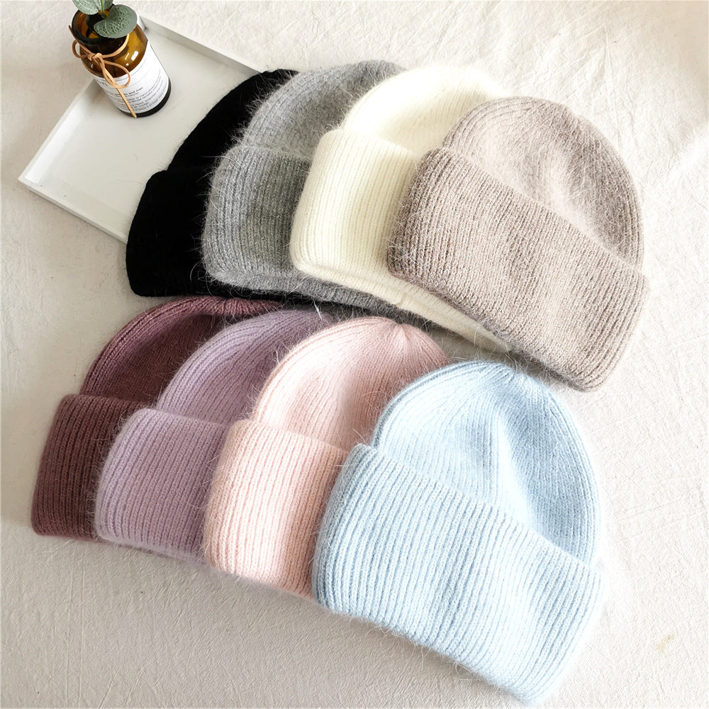 Wild Candy Color Vertical Stripes Knitted Hat